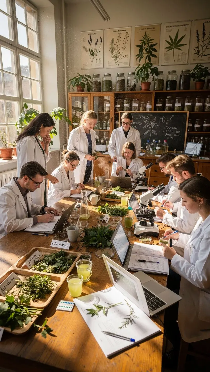 Gamtos vaistas, sudarytas iš dilgėlių ir kitų naudingų ingredientų, skatinantis sveiką kraujotaką.